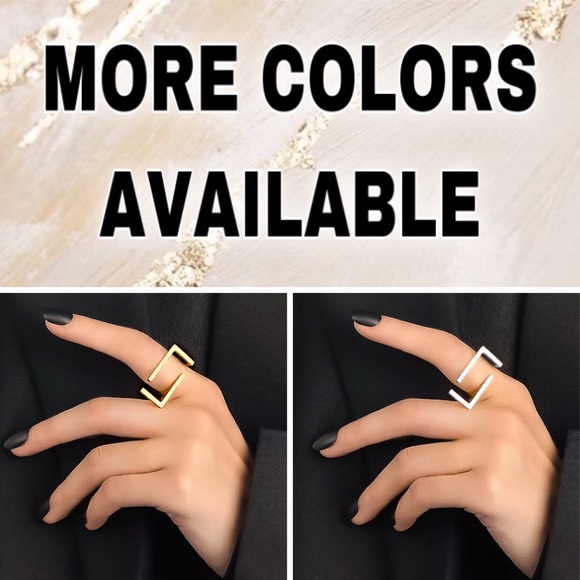 ⚜️[𝟯𝟬%𝗢𝗙𝗙|𝗯𝘂𝗻𝗱𝗹𝗲𝘀 𝟯+]⚜️Silver Rhodium Plated Quad Ring NEW - Picture 7 of 9